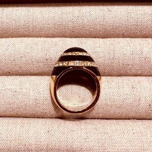 BP | Ring | Enamel & Crystal Stone Ring